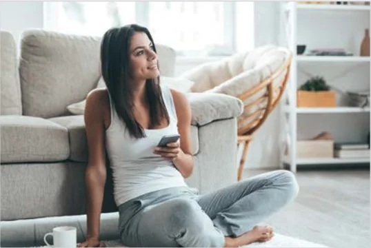 Bright living room illustrating whole-home cleaning