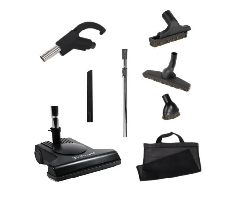 Cleaning tools and attachments for compatible configurations.